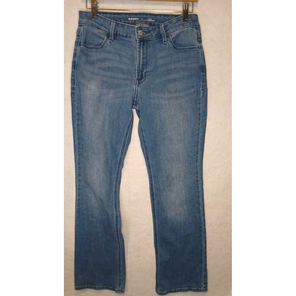 Old Navy Bootcut Jeans Womens 6 Distressed Low Rise Y2K Western Boho Denim